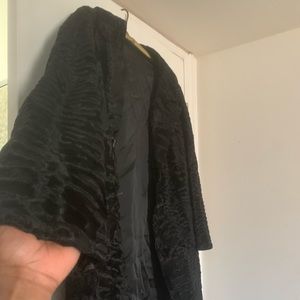 Black Fur Blazer style Jacket